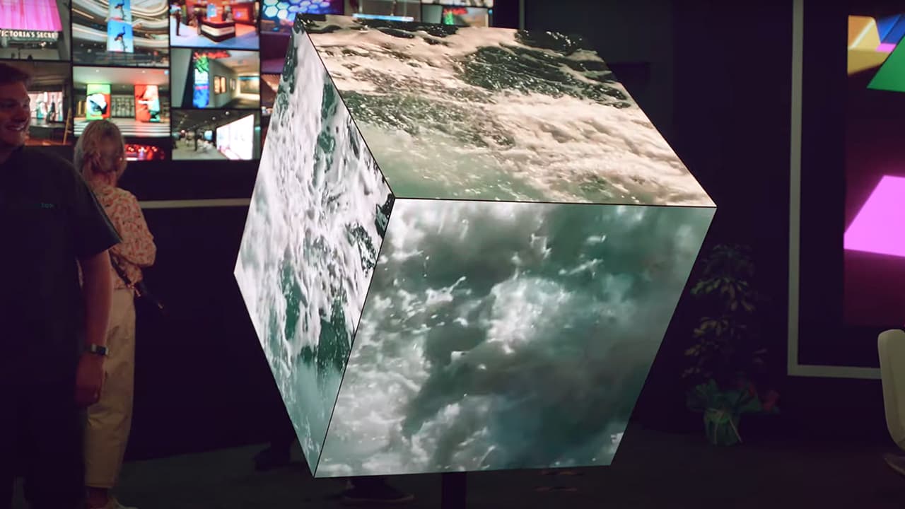 signage cube