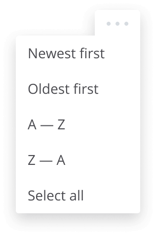 Sorting Layouts